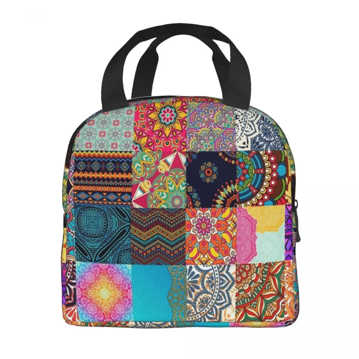 2023 Новая Африканская Анкара в стиле Пэчворк с этническим принтом, Изолированная сумка для ланча с Африканскими узорами, термоохладитель для ланча, сумка для пикника в офисе