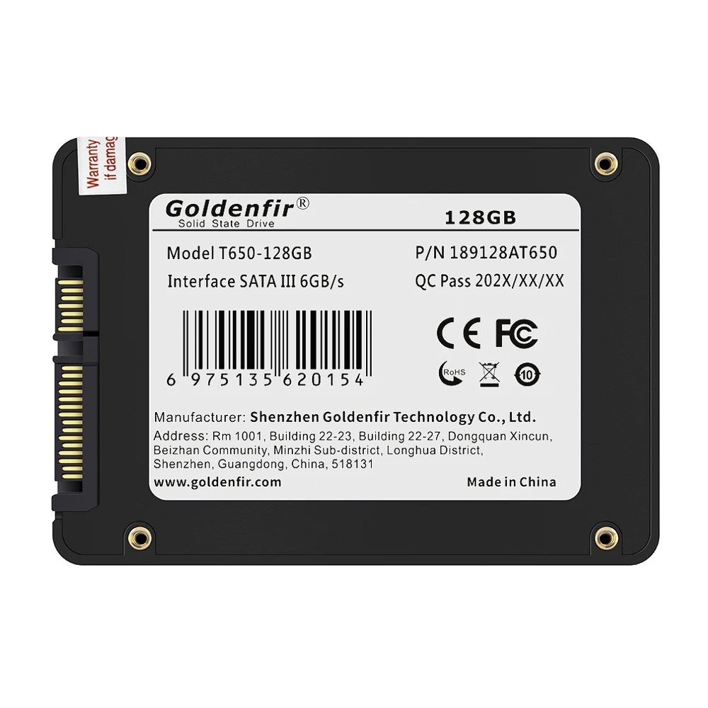 Goldenfir SSD 2,5-дюймовый диск HD HDD 1 ТБ внутренний твердотельный накопитель для ПК