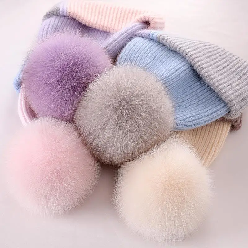 Модная брендовая Шапка из кроличьей шерсти, женская Осенне-зимняя версия, милая шерстяная шапка из натуральной Лисьей шерсти, утолщенная теплая плюшевая вязаная шапка