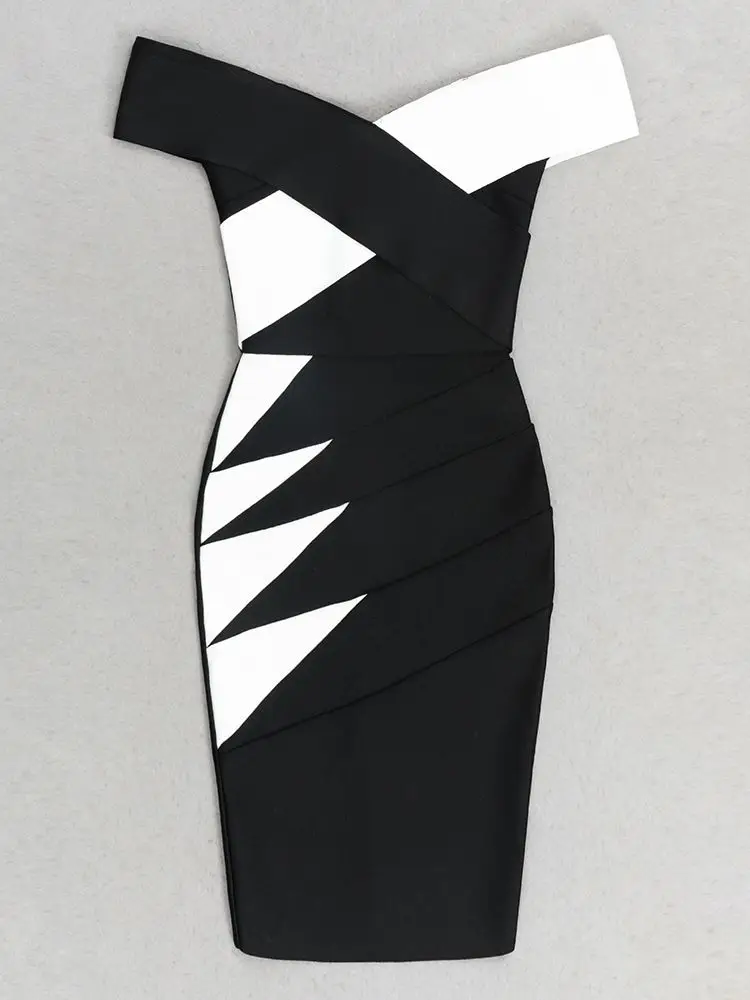 Ailigou 2023, Женское сексуальное мини-бандажное платье без рукавов с открытыми плечами, знаменитое дизайнерское модное вечернее клубное платье