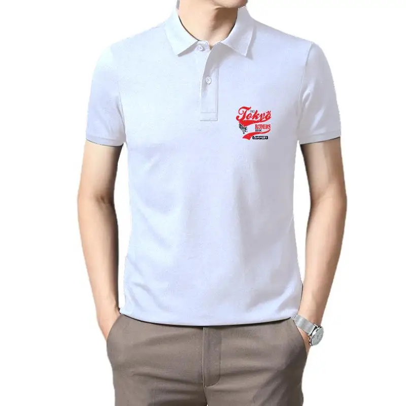 Мужская одежда для гольфа Tokyo Rider Biker Racer Japan Speed Print Cafe Белая футболка поло для мужчин