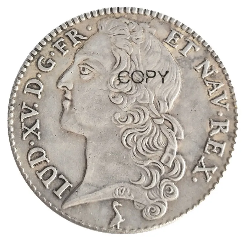 Франция 1764 1/2 Ecu - Монеты с серебряным покрытием в стиле Людовика XV