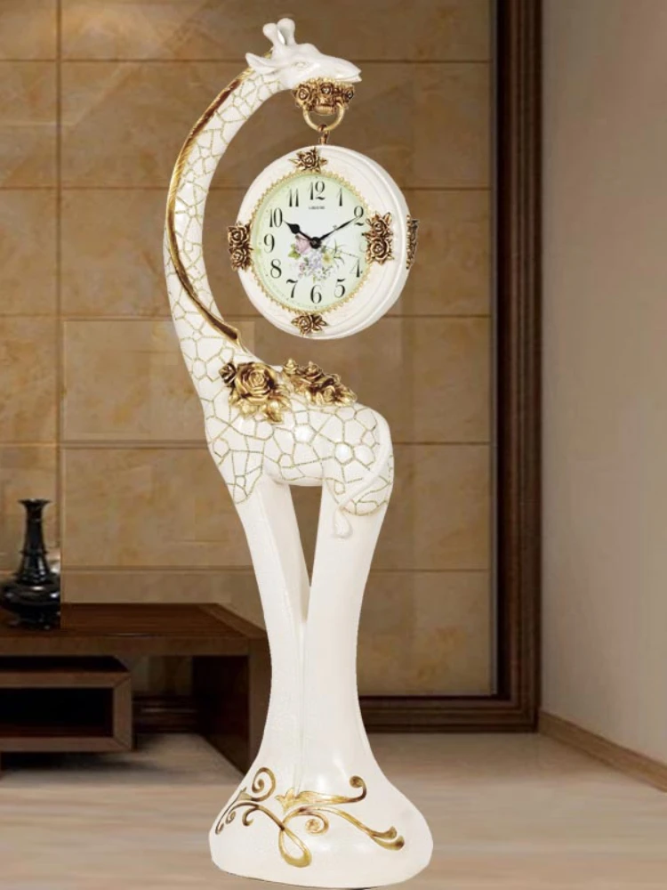 Часы Гостиная Современный Простой Европейский Декор Вилла Вертикальные Большие Часы Украшение Дома Мебель Настольные Часы
